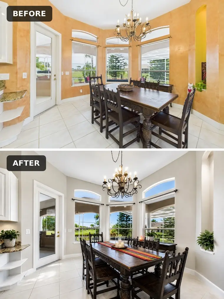 Before and after: interior