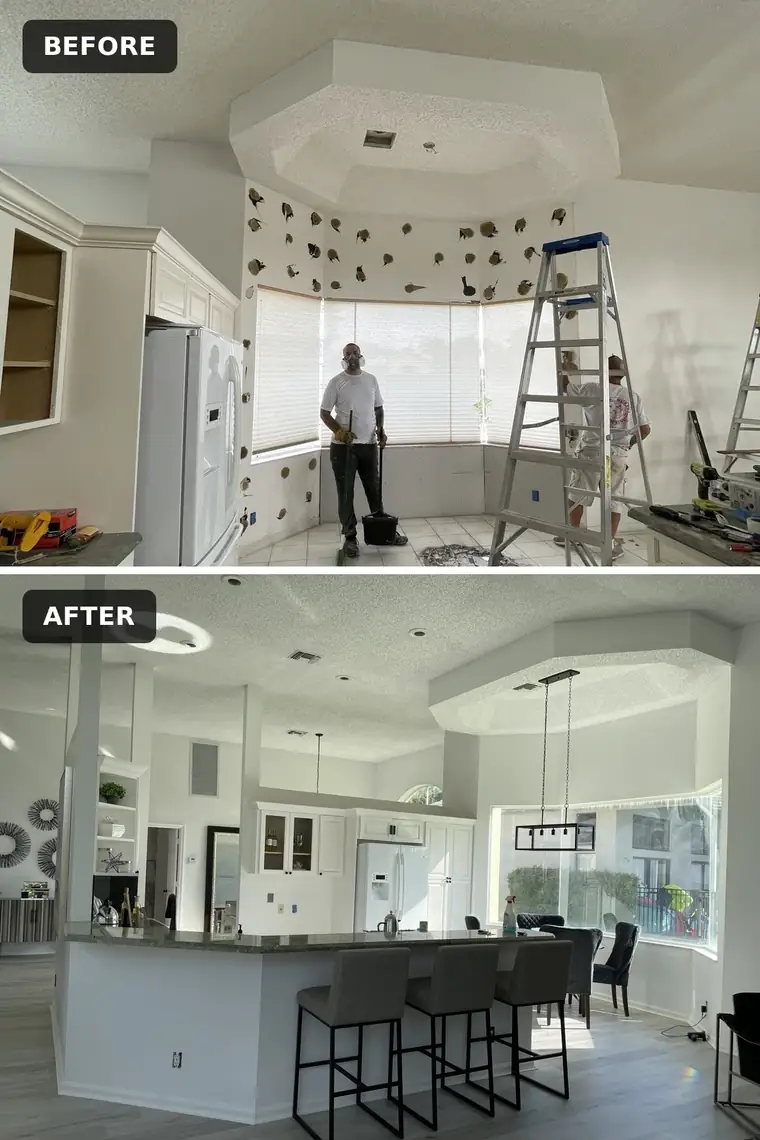 Before and after: interior