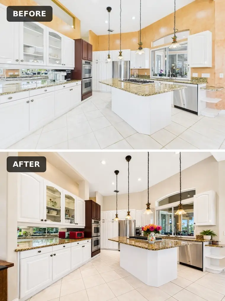 Before and after: interior